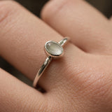 Soleil 4x6mm Oval Time Capsule Stacking Ring