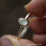 Soleil 4x6mm Oval Time Capsule Stacking Ring