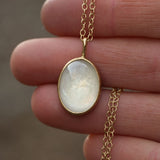Moonrise Time Capsule Pendant | 12x16mm Oval