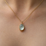Moonrise Time Capsule Pendant | 12x16mm Oval