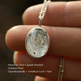 Moonrise Time Capsule Pendant | 12x16mm Oval