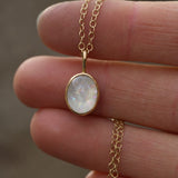 Moonrise Time Capsule Pendant | 8x10mm Oval