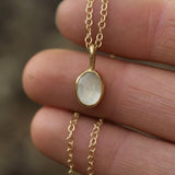 Moonrise Time Capsule Pendant | 6x8mm Oval