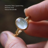 Moonrise 8x10mm Oval Time Capsule Ring