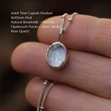 Soleil Time Capsule Pendant | 8x10mm Oval