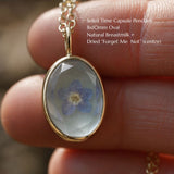 Soleil Time Capsule Pendant | 12x16mm Oval