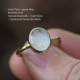 Soleil Time Capsule Ring | 8x10mm Oval