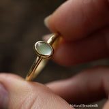 Moonrise 4x6mm Oval Time Capsule Stacking Ring