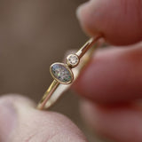 Aura Oval Birthstone Ring