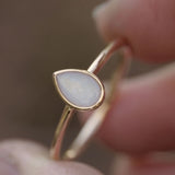 Dusk Teardrop Stacking Ring