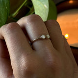 Dewdrop 2 Stone Ring