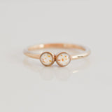 Dewdrop 2 Stone Ring