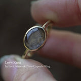 Hairwork Time Capsule Ring