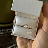 Luna Circle Birthstone Ring