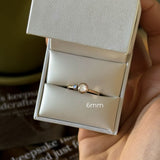 Luna Circle Birthstone Ring