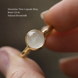 Moonrise Time Capsule Ring | 8mm Circle
