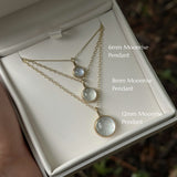 Moonrise 8mm Circle Time Capsule Pendant