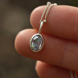 Starlight 6x8mm Oval Time Capsule Pendant