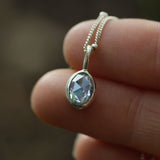 Starlight 6x8mm Oval Time Capsule Pendant