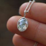 Starlight 8x10mm Oval Time Capsule Pendant